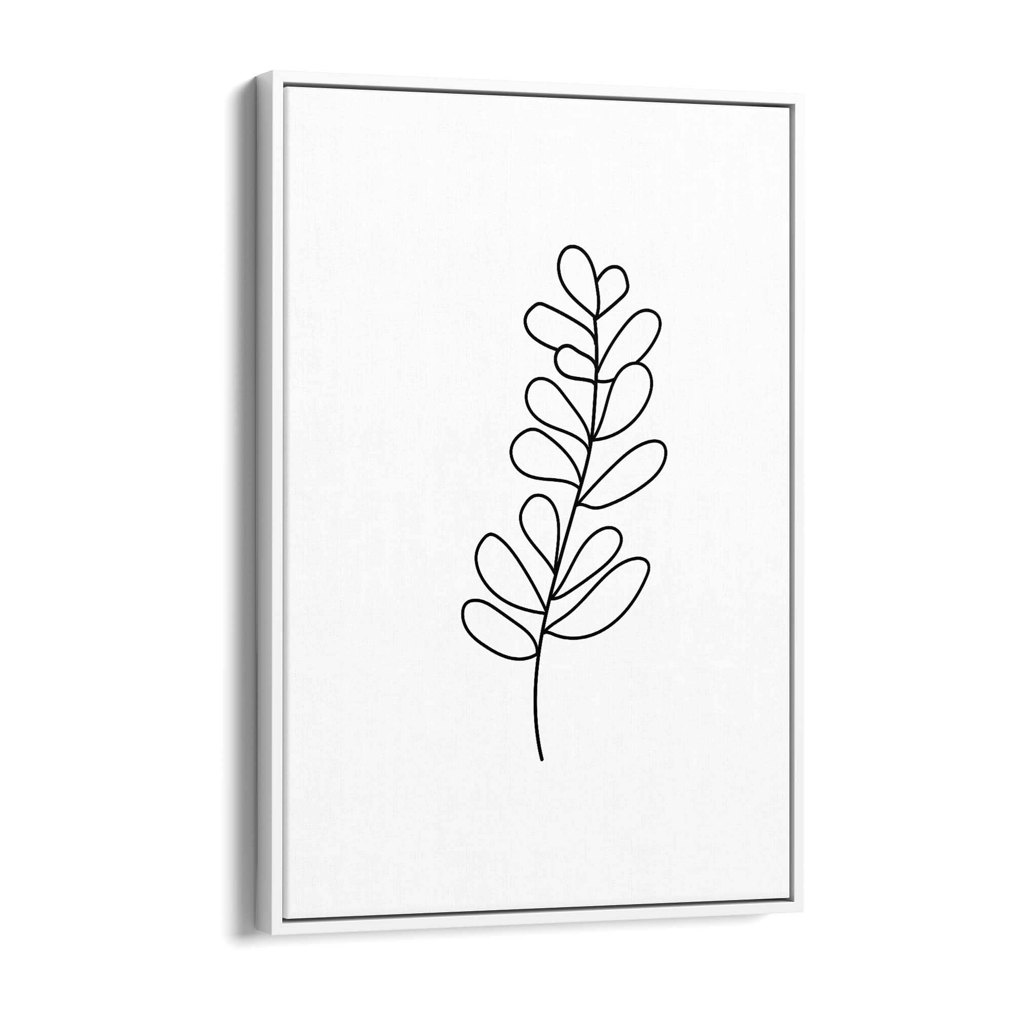 Minimal Branch Line Drawing Plant Nature Wall Art #2 - The Affordable Art Company
