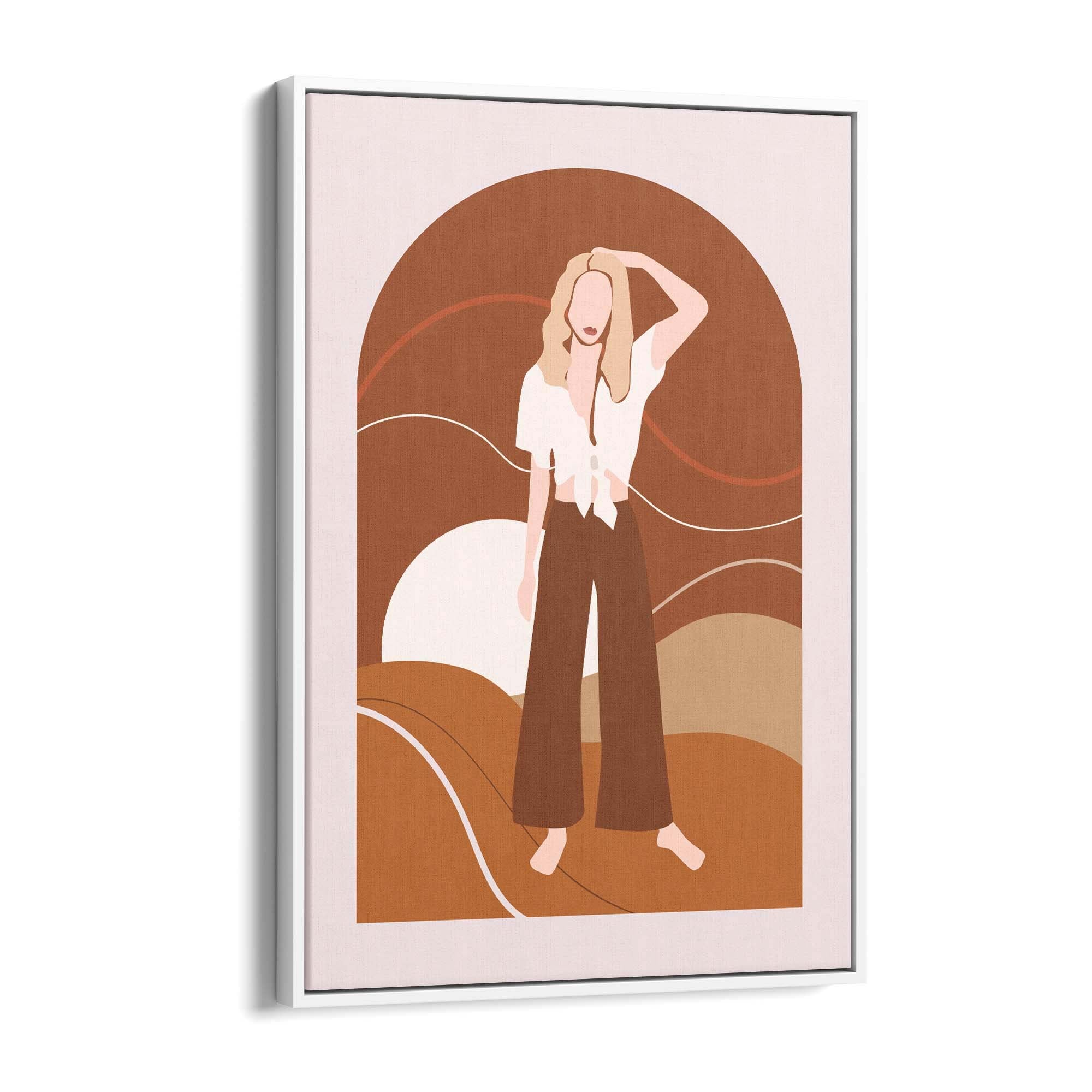 Boho Chic Fashion Girl Retro Bedroom Wall Art #2 - The Affordable Art Company