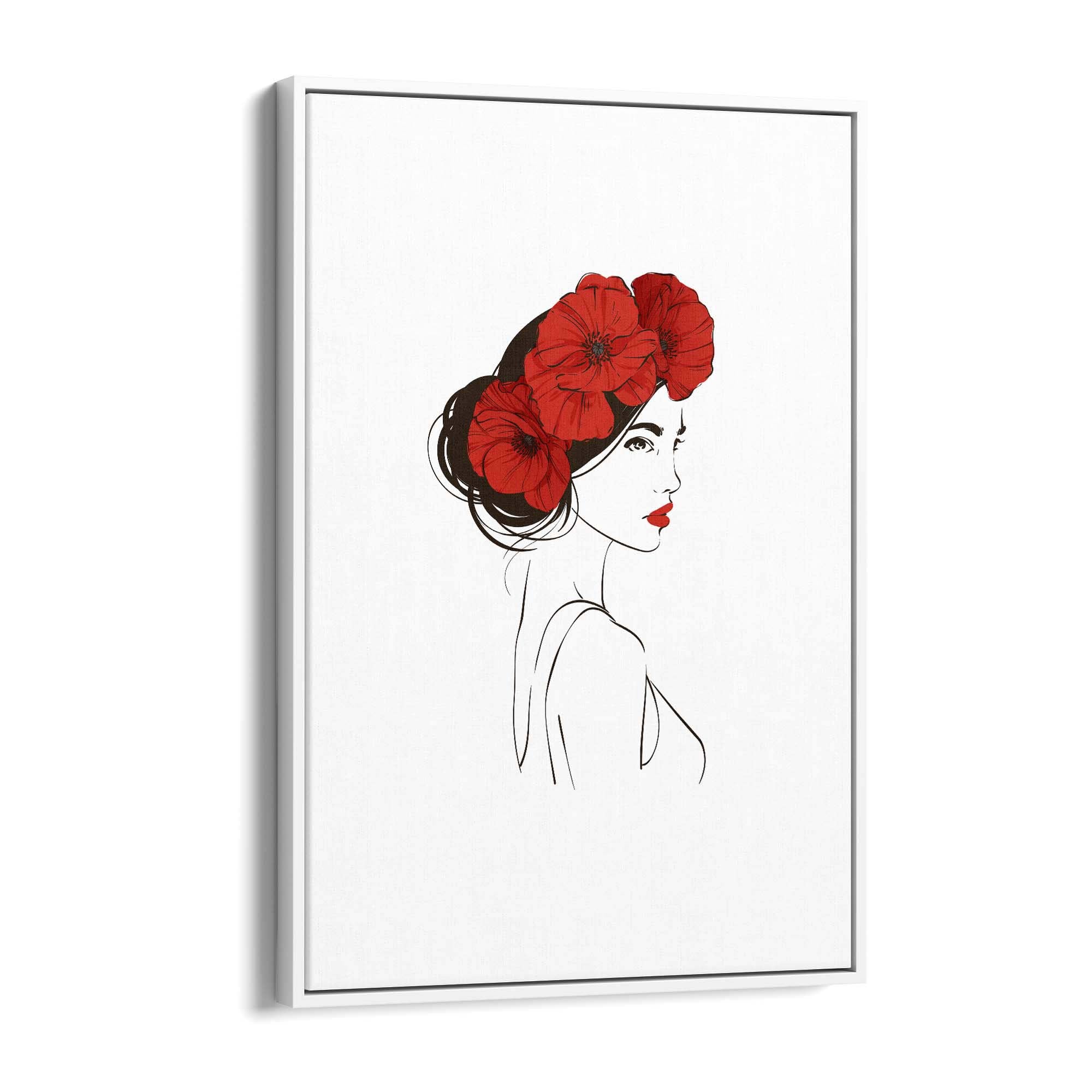 Cute Girl Minimal Fashion Bedroom Wall Art #1 - The Affordable Art Company