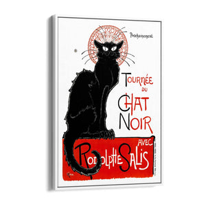 French Chat Noir Black Cat Vintage Advert Wall Art - The Affordable Art Company