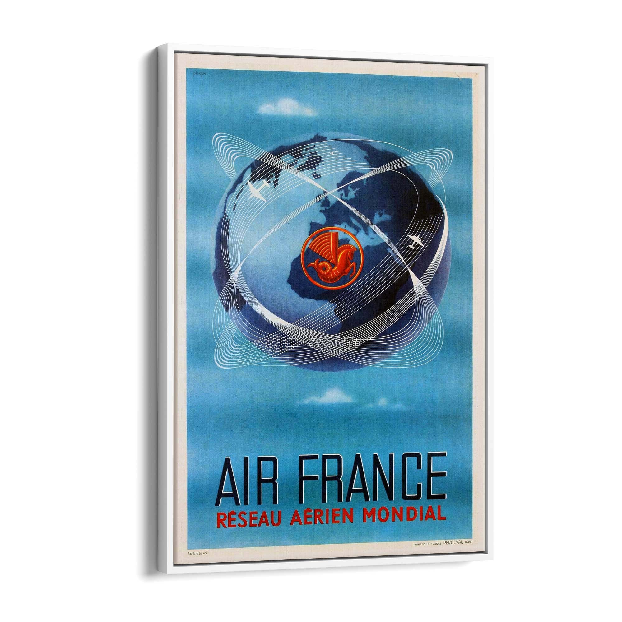 Air France - World Travel Vintage Advert Wall Art - The Affordable Art Company