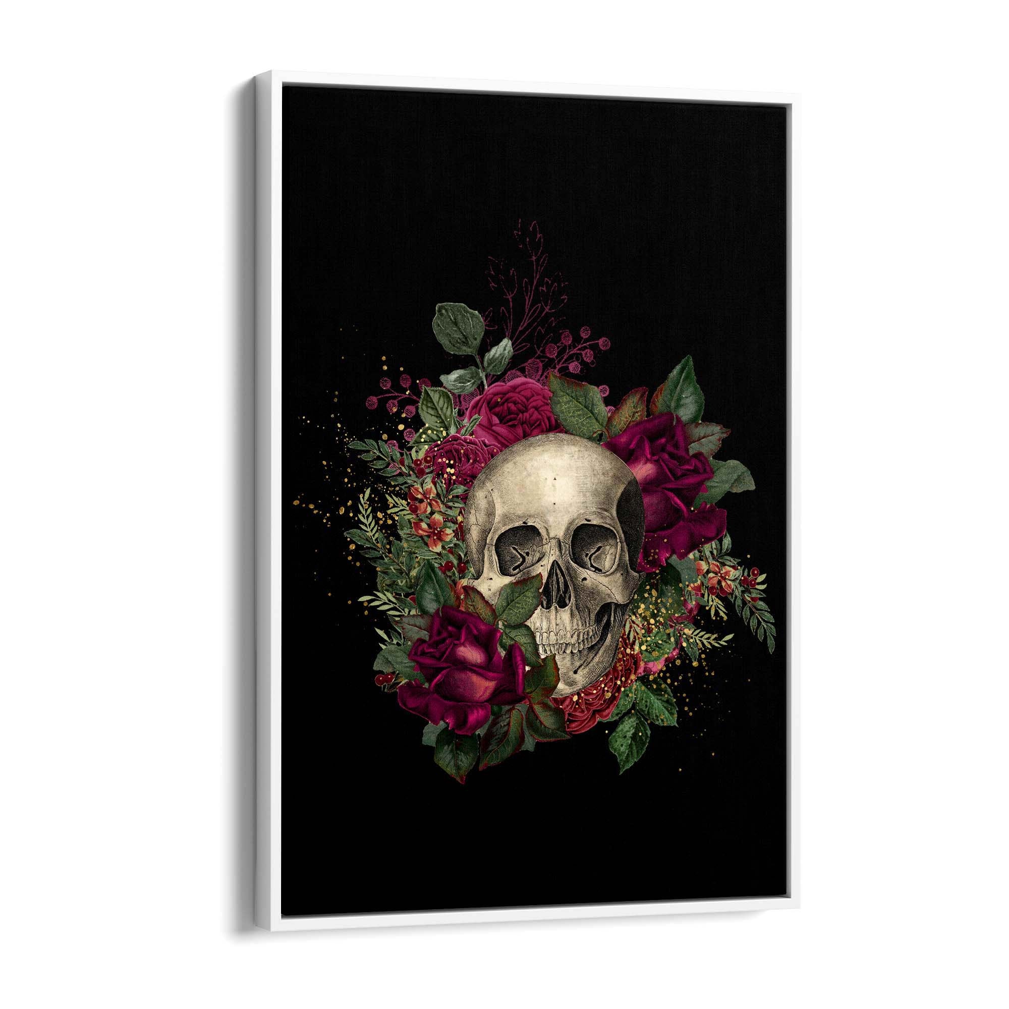 Dark Gothic Skull Fashion Bedroom Wall Art - The Affordable Art Company