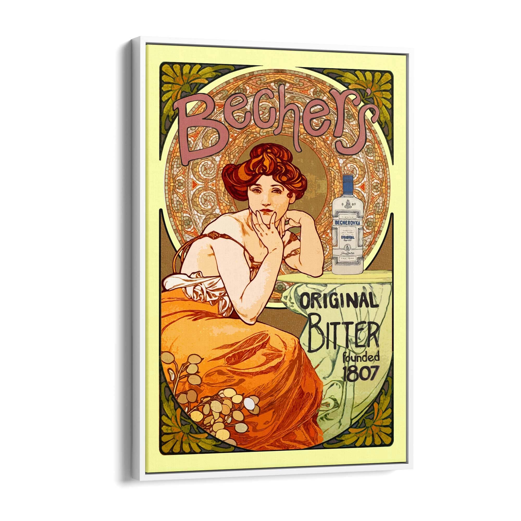 Bechers Bitter Vintage Cafe Style Kitchen Wall Art - The Affordable Art Company