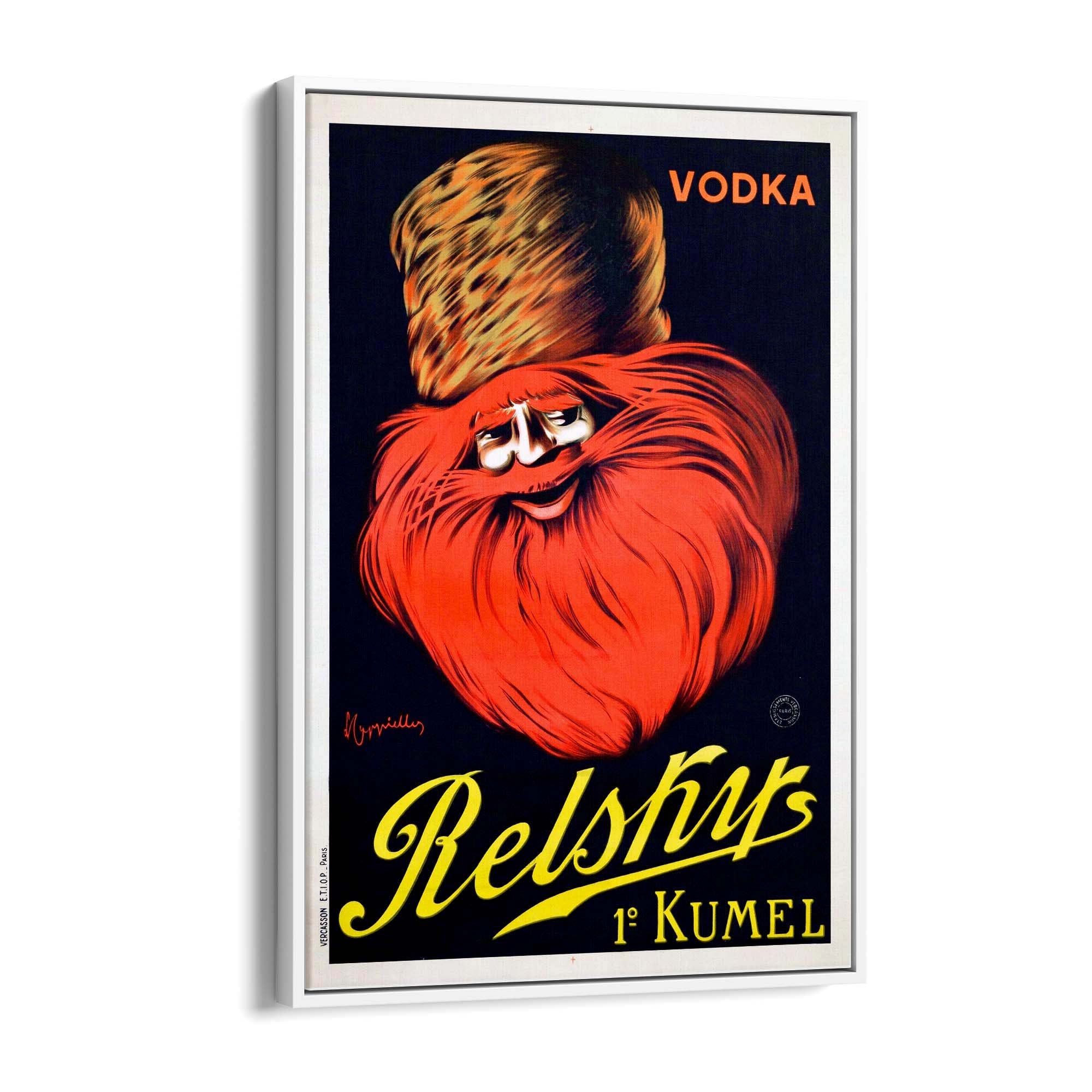 Russian Relsky Vodka Vintage Advert Bar Wall Art - The Affordable Art Company