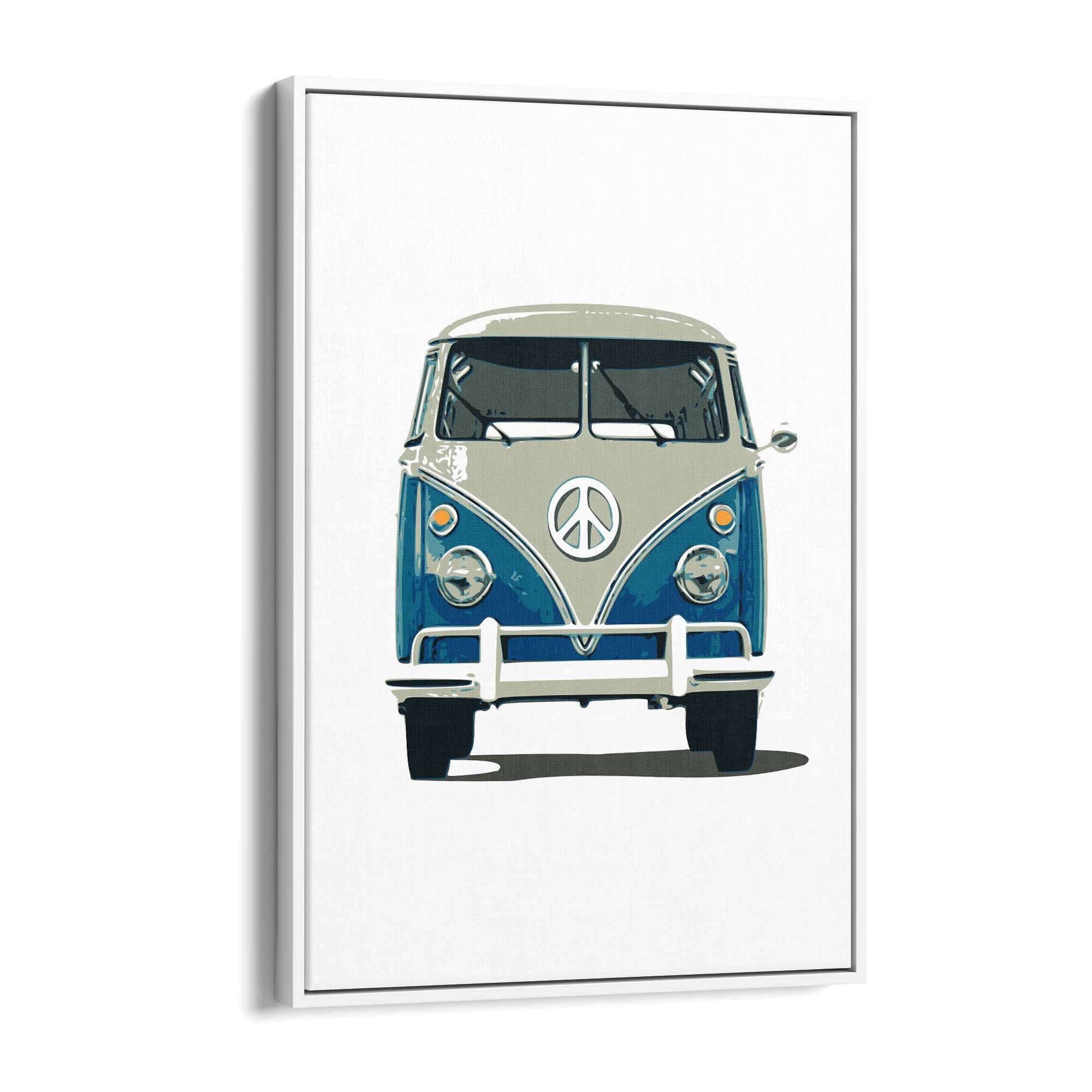 Retro Camper Van Travel Boho Hippy Wall Art #2 - The Affordable Art Company