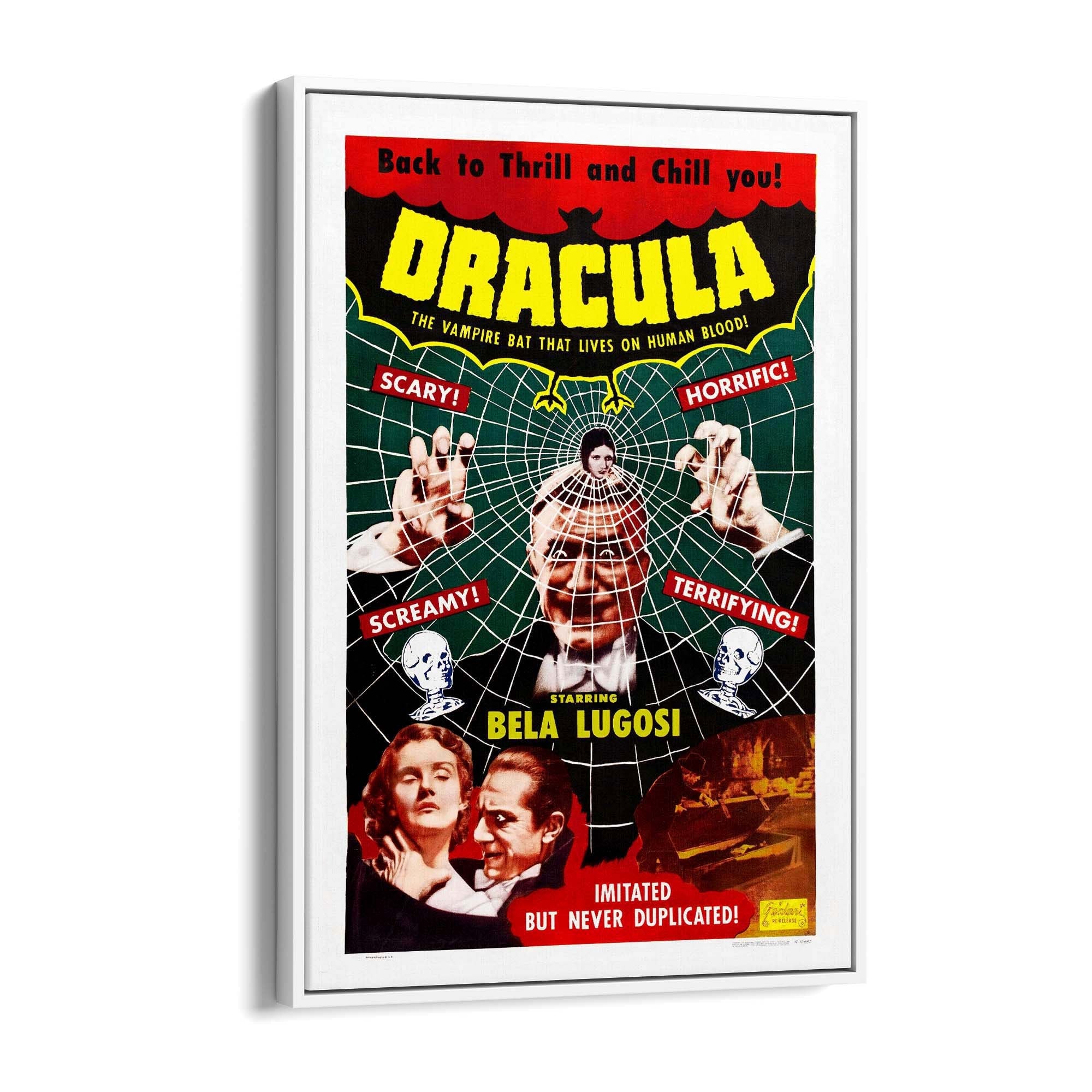 Dracula Movie Vintage Advert Hollywood Wall Art - The Affordable Art Company