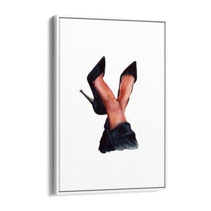 Cute Black Heels Fashion Girls Bedroom Wall Art #3 - The Affordable Art Company
