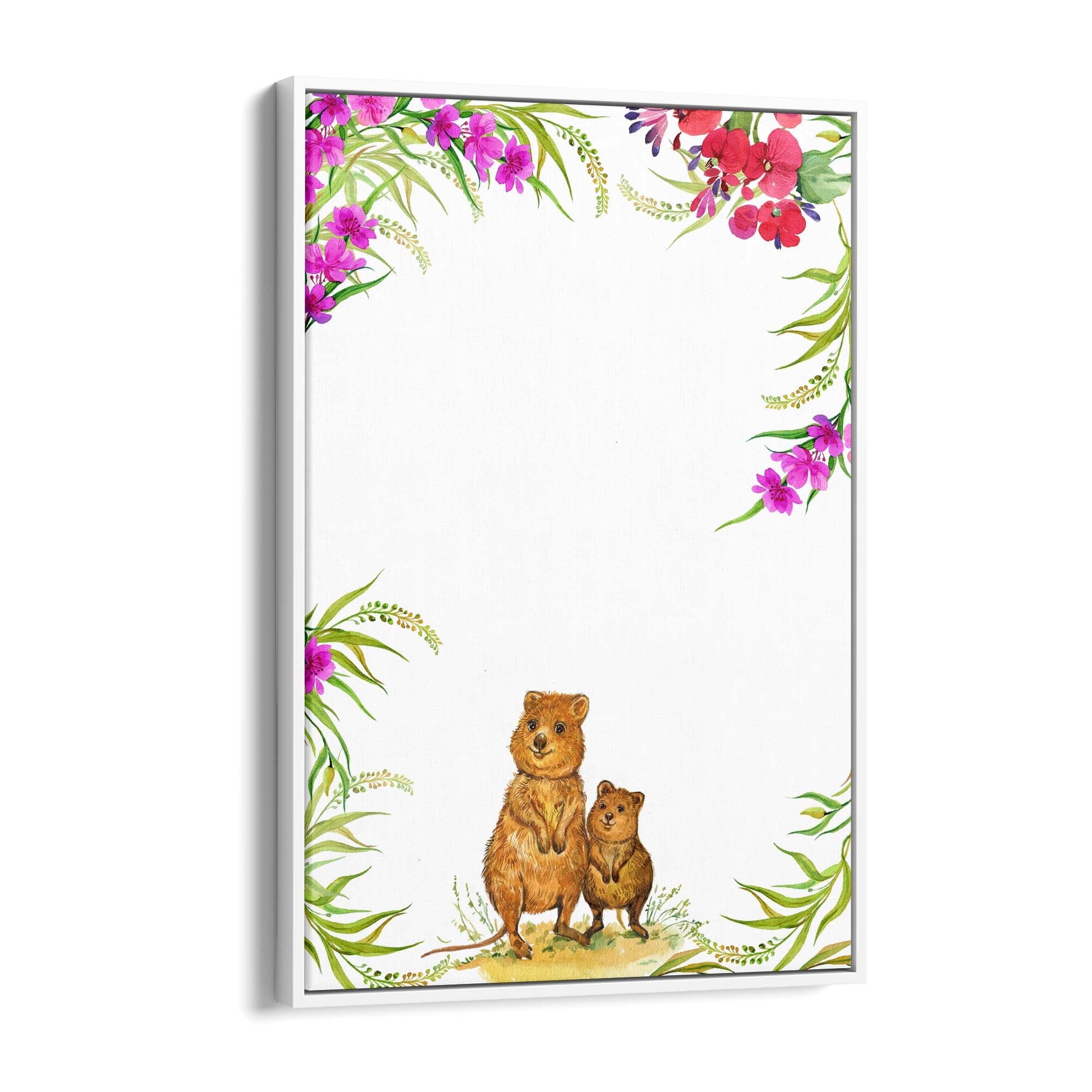 Australian Quokka Painting Animal Nursery Wall Art #1 - The Affordable Art Company