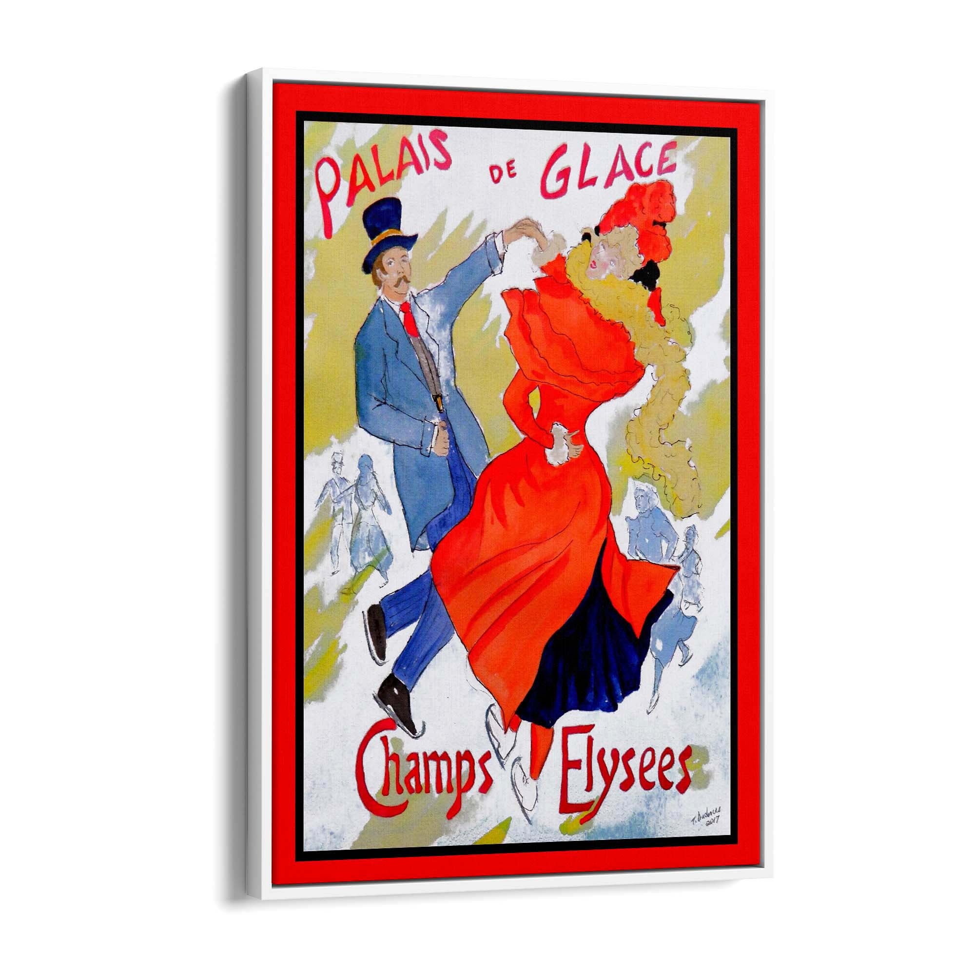 French Palais de Glace Vintage Advert Wall Art - The Affordable Art Company