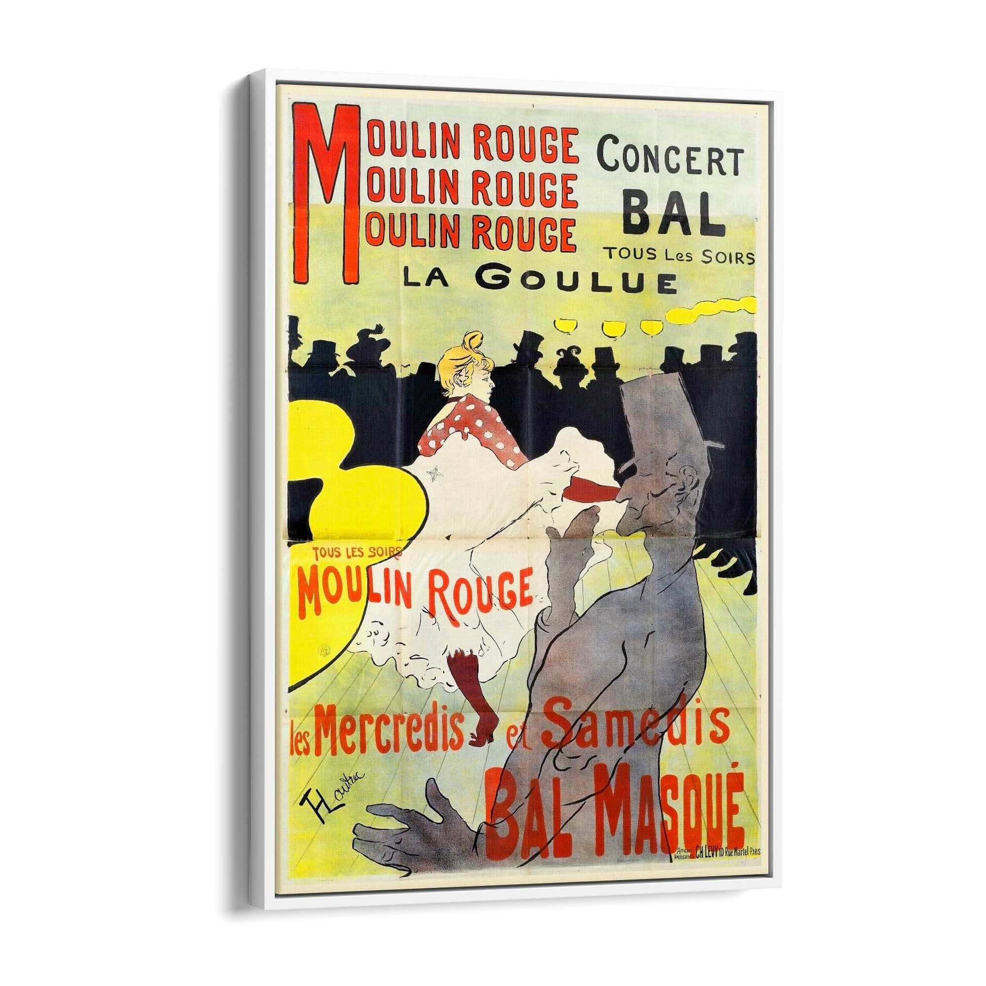 Moulin Rouge, Paris,French Vintage Advert Wall Art - The Affordable Art Company