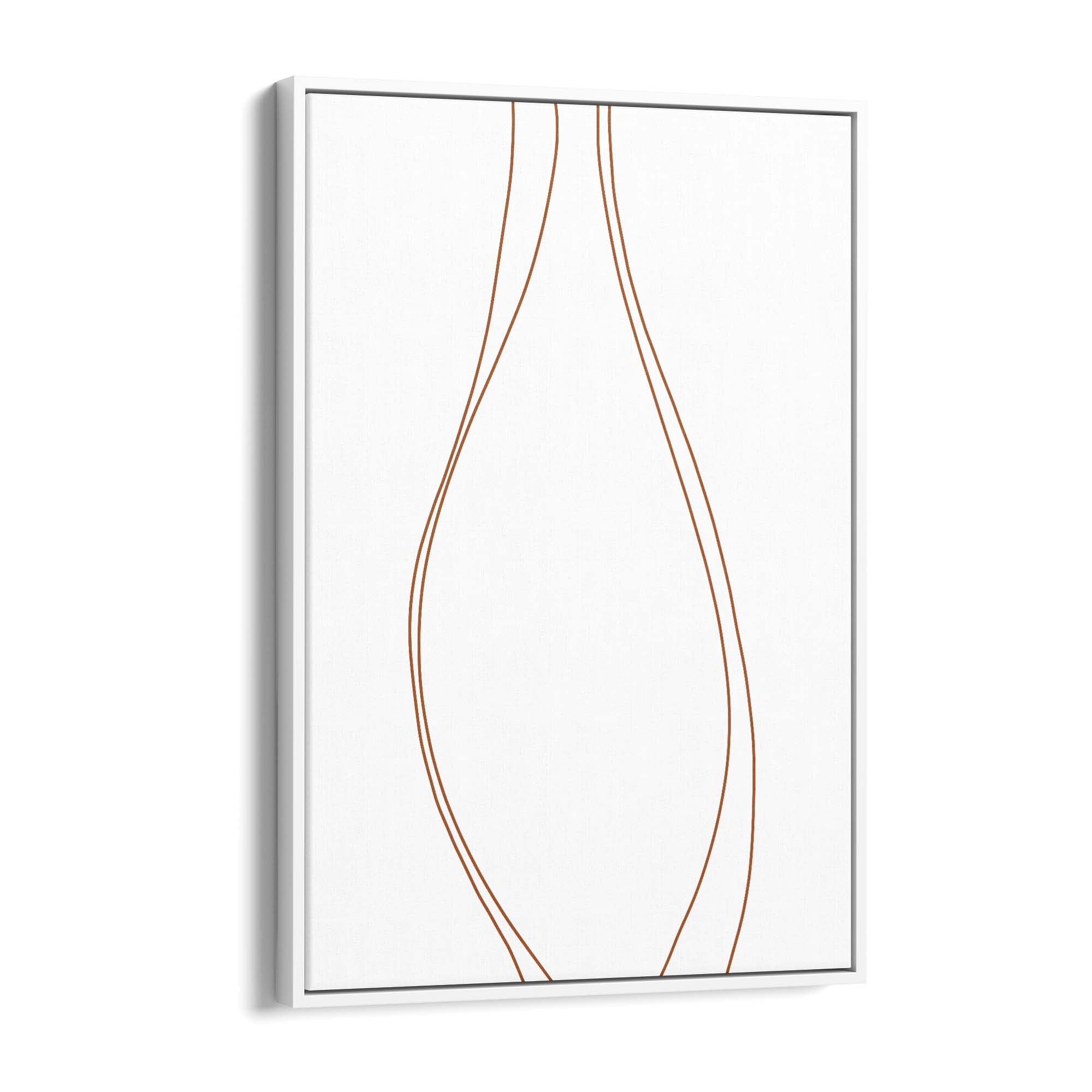 Minimal Waves Line Abstract Wall Art #2 - The Affordable Art Company