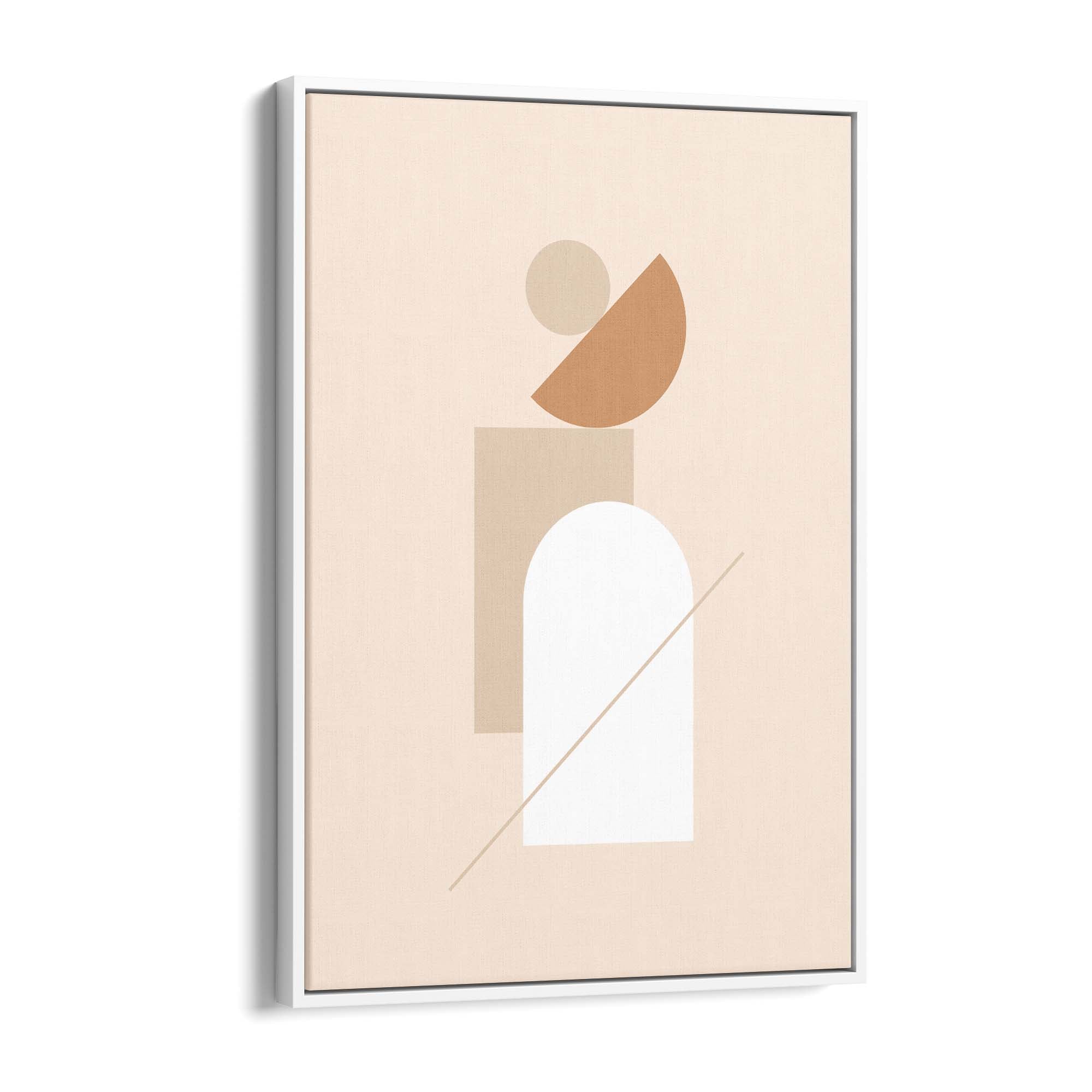 Minimal Pastel Abstract Retro Shapes Wall Art #5 - The Affordable Art Company
