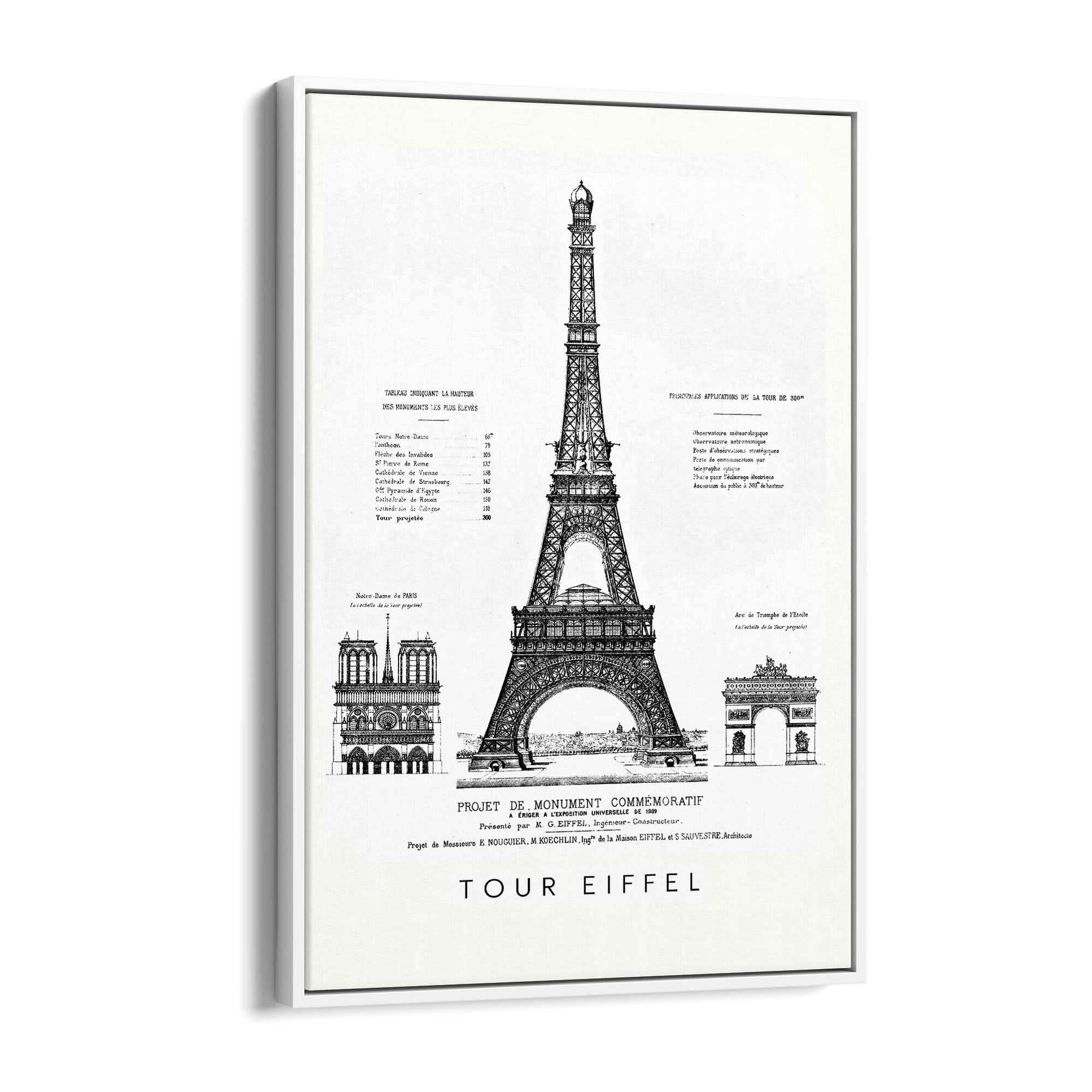 Eiffel Tower, Paris France Artwork Decor Wall Art #1 - The Affordable Art Company