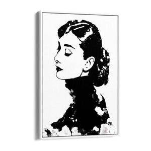 Audrey Hepburn Fashion Minimal Bedroom Wall Art #5 - The Affordable Art Company