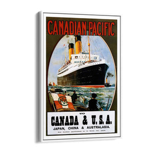 Canadian Pacific Vintage Shipping Advert Wall Art #2 - The Affordable Art Company