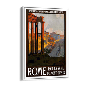 Vintage Rome Italy Tourism Advert Wall Art - The Affordable Art Company