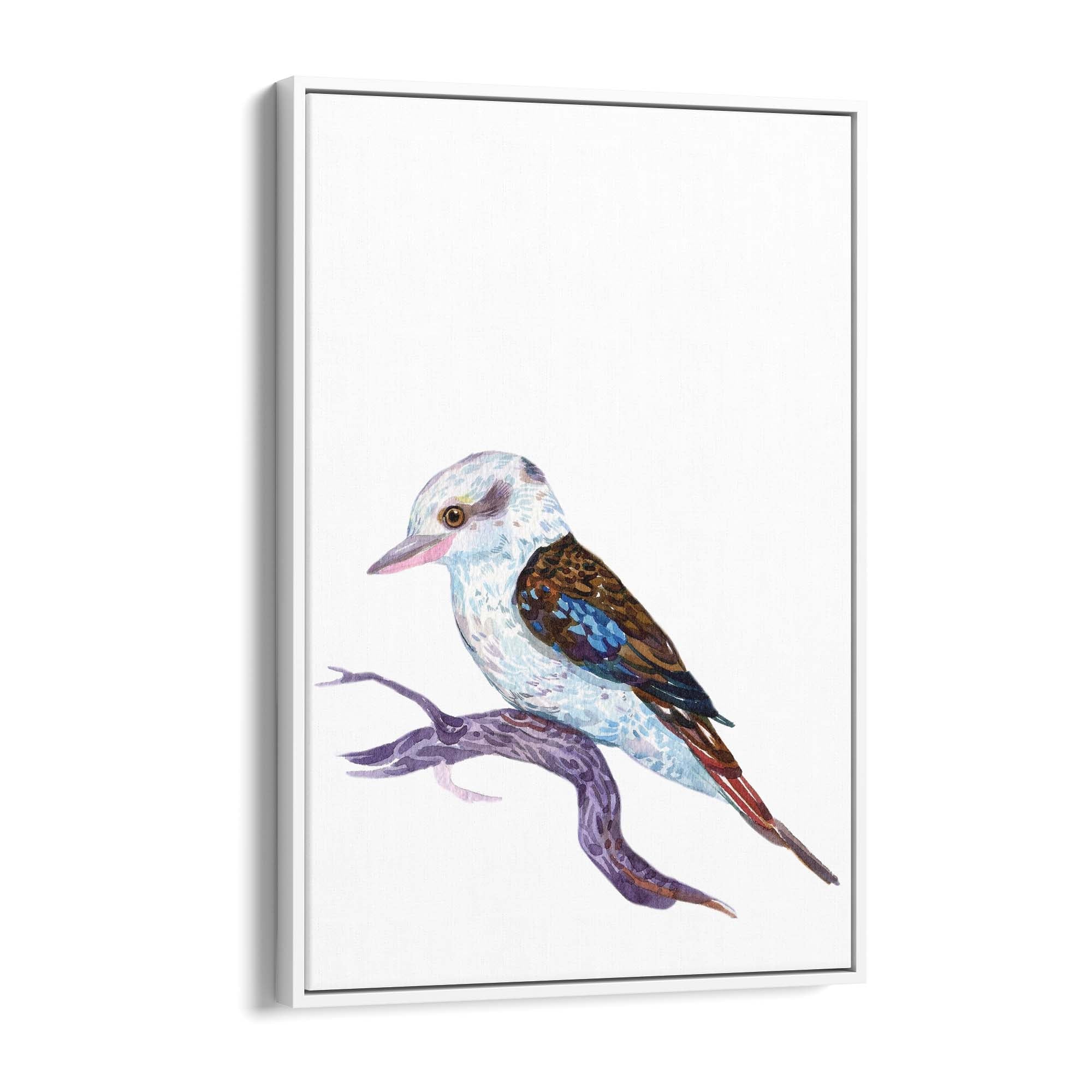 Kookaburra Australian Bird Nursery Painting Wall Art - The Affordable Art Company