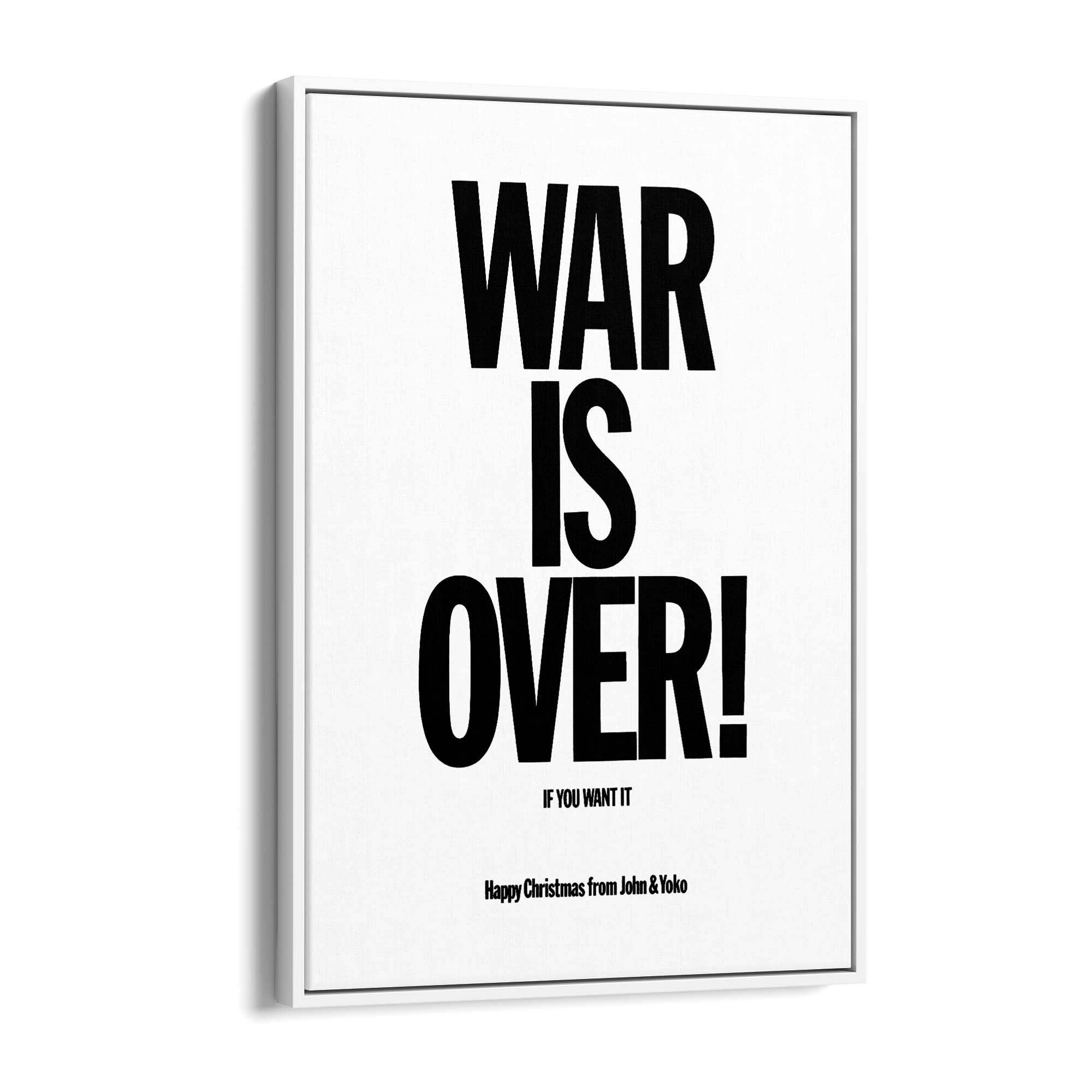 War Is Over "Christmas" John Lennon Beatles Art - The Affordable Art Company