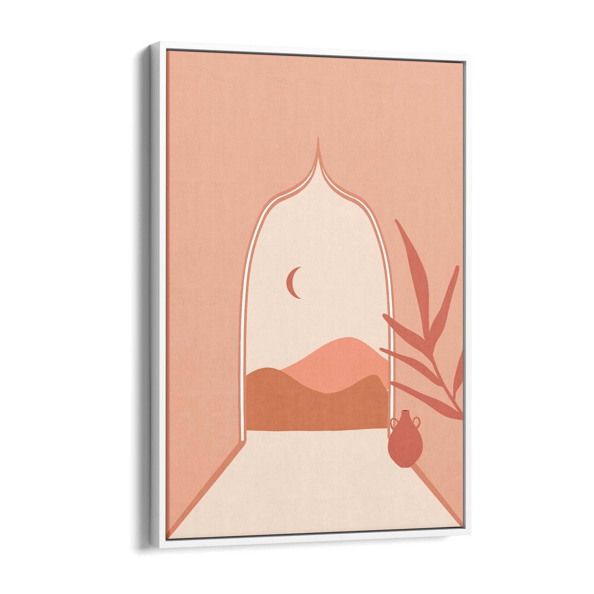 Minimal Egypt Retro Pink & Pastel Wall Art - The Affordable Art Company