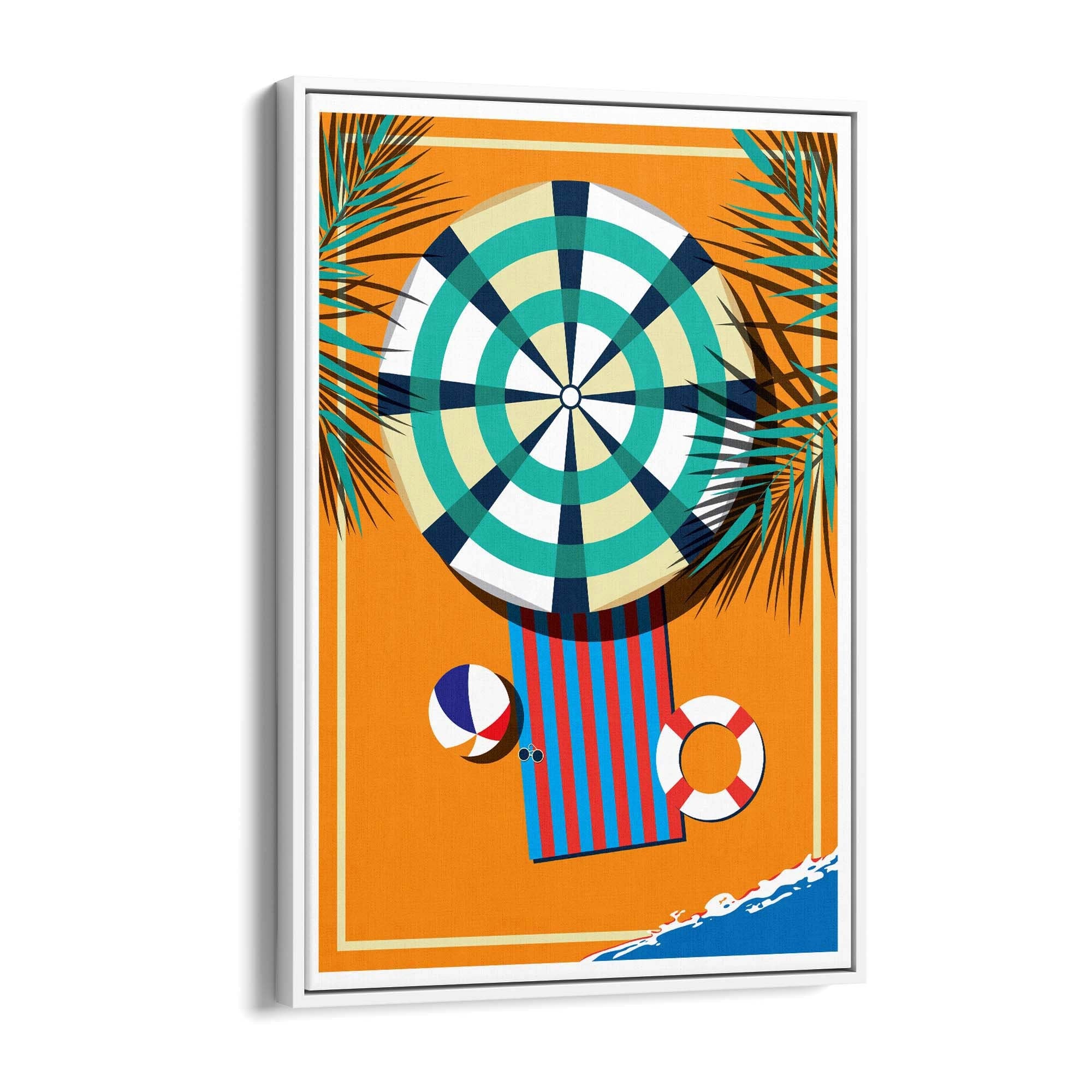 Retro Beach Summer Fashion Fun Glamour Wall Art #4 - The Affordable Art Company