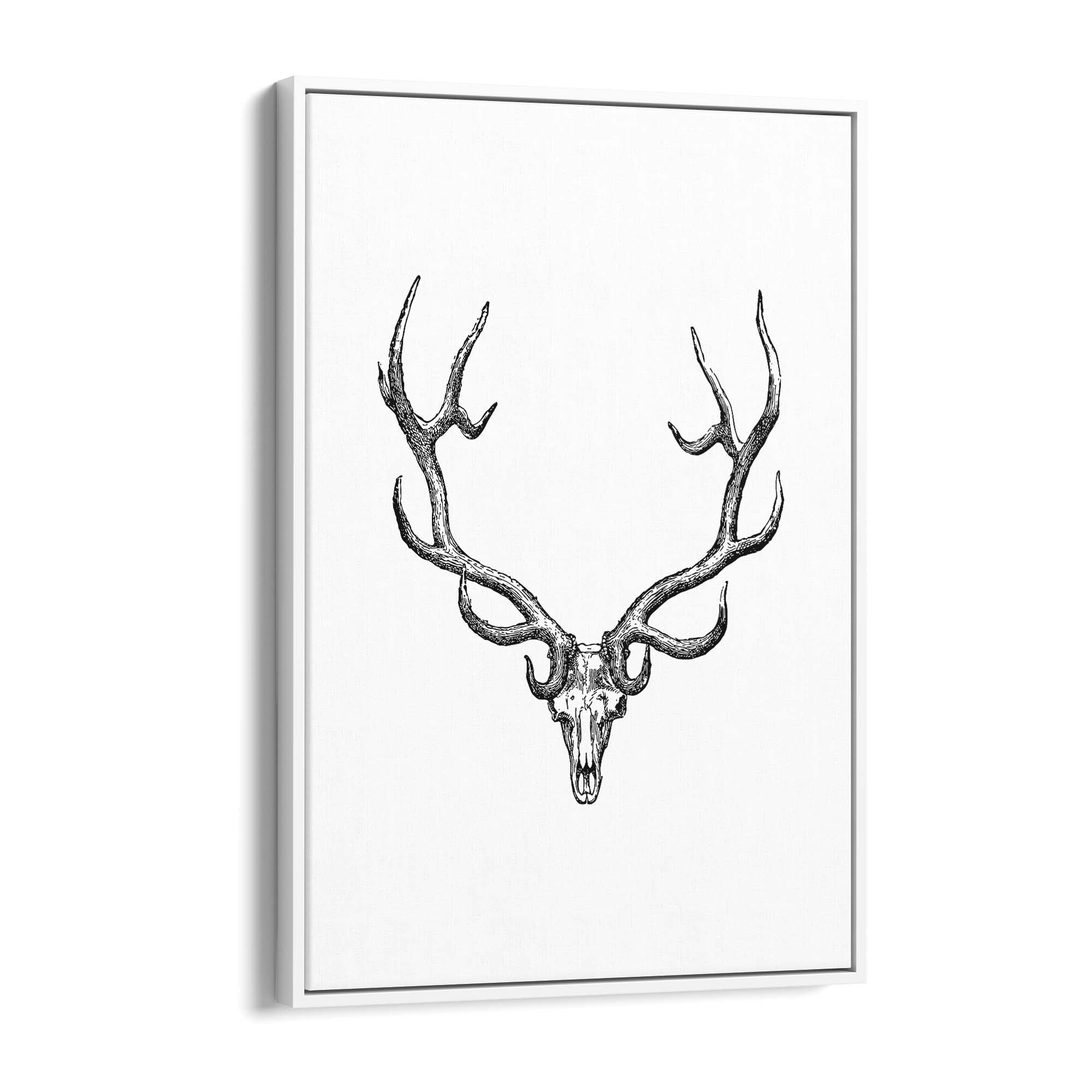 Wapiti Skull Man Cave Afrian Hunting Wall Art - The Affordable Art Company