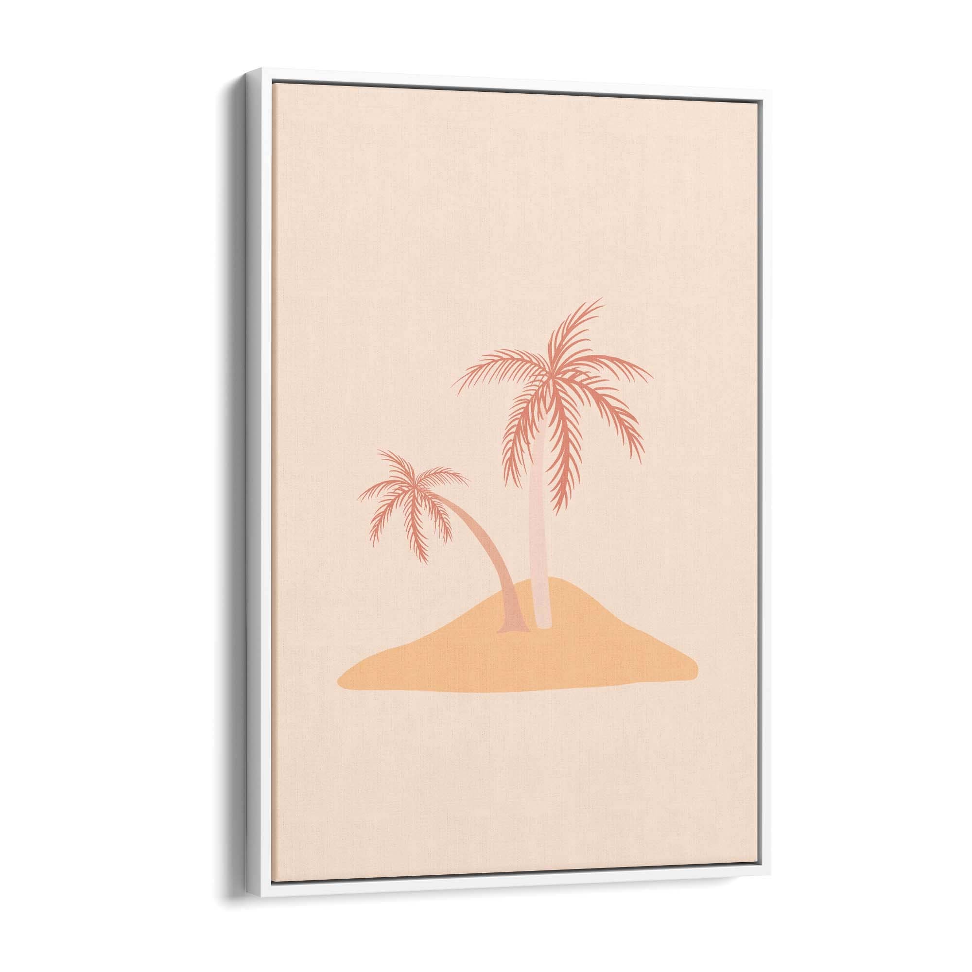 Minimal Island Cute Drawing Abstract Wall Art - The Affordable Art Company