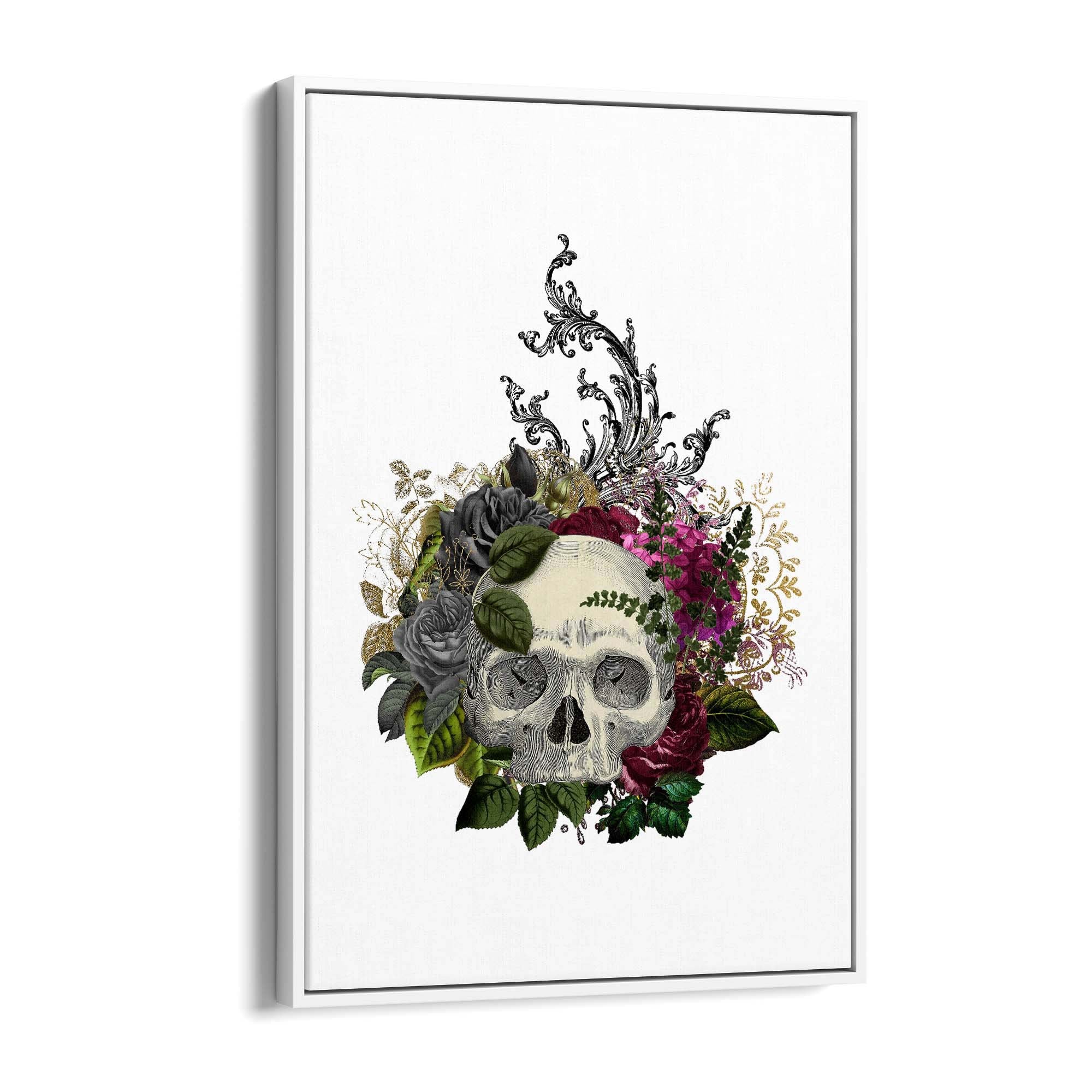 Gothic Skull Fashion Girls Bedroom Artwork Wall Art - The Affordable Art Company