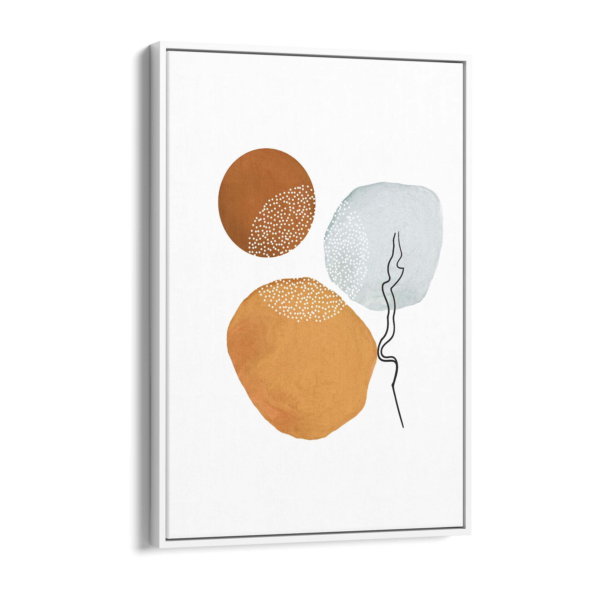 Blue Abstract Painting Minimal Modern Wall Art #15 - The Affordable Art Company