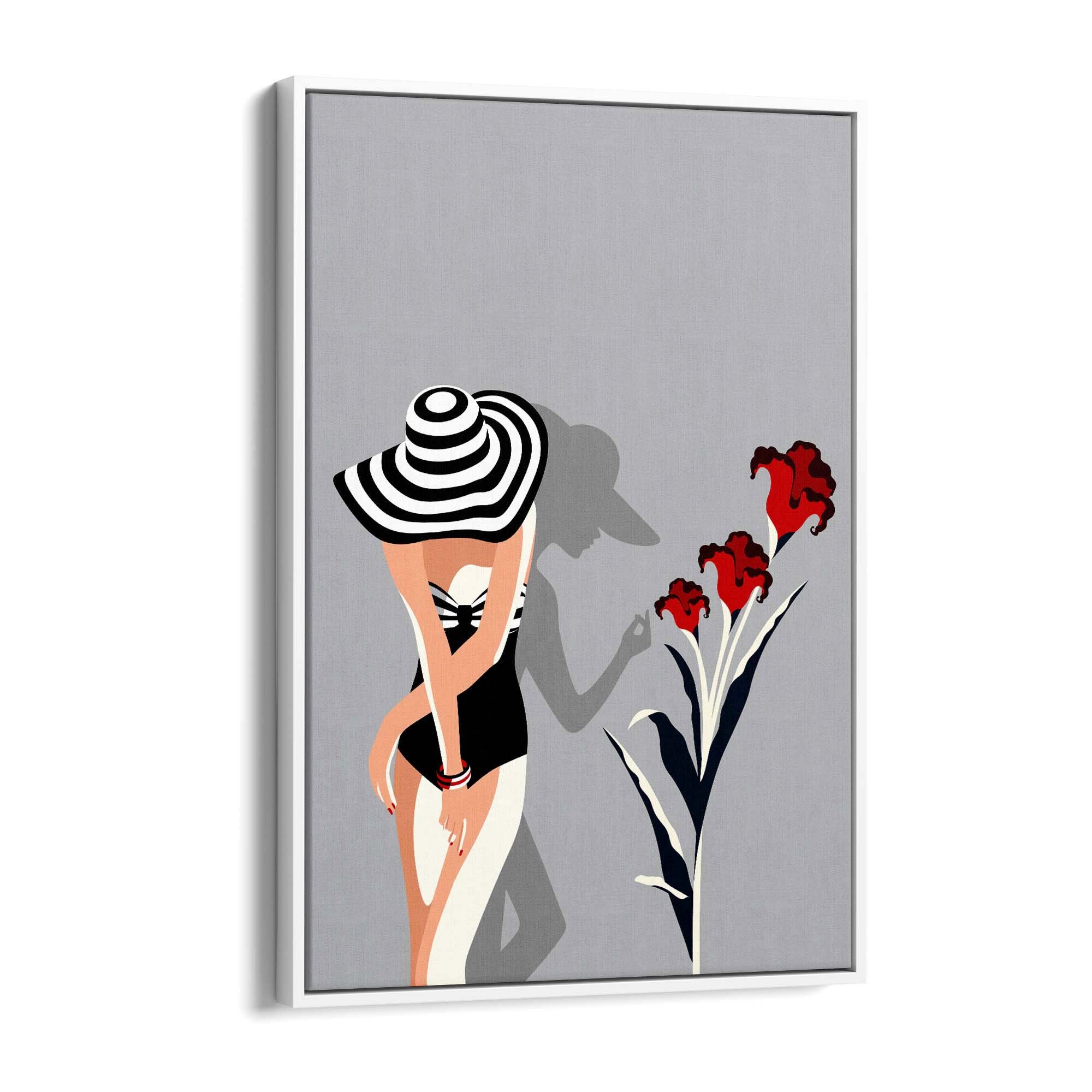 Retro Black and White Fashion Bedroom Wall Art - The Affordable Art Company
