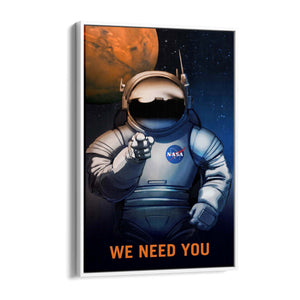 We Need You Space NASA Science Wall Art - The Affordable Art Company