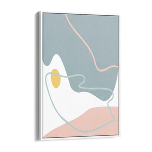 Calm Abstract Minimal Pastel Modern Wall Art #1 - The Affordable Art Company