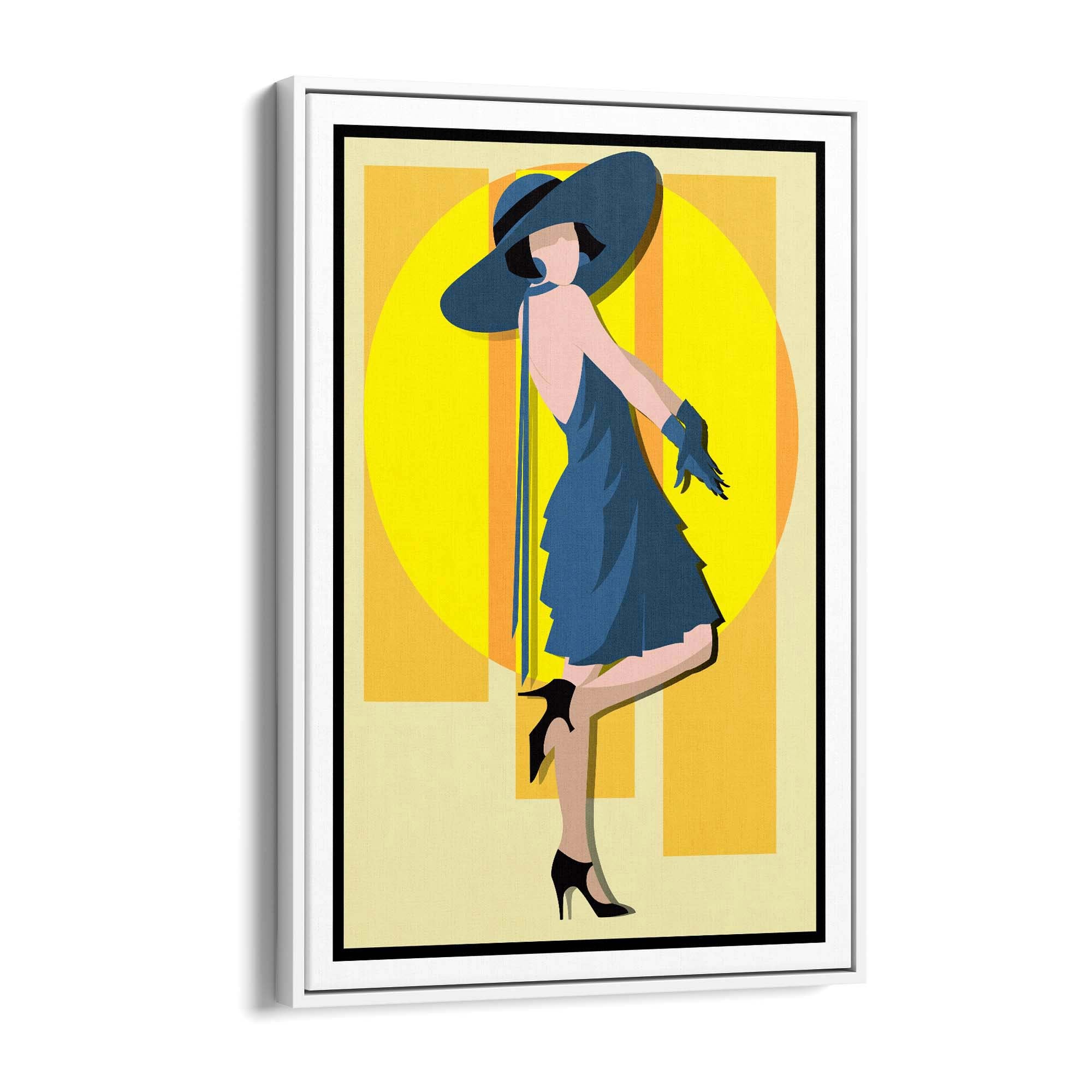 Art Deco New York Fashion Retro Vintage Wall Art #3 - The Affordable Art Company