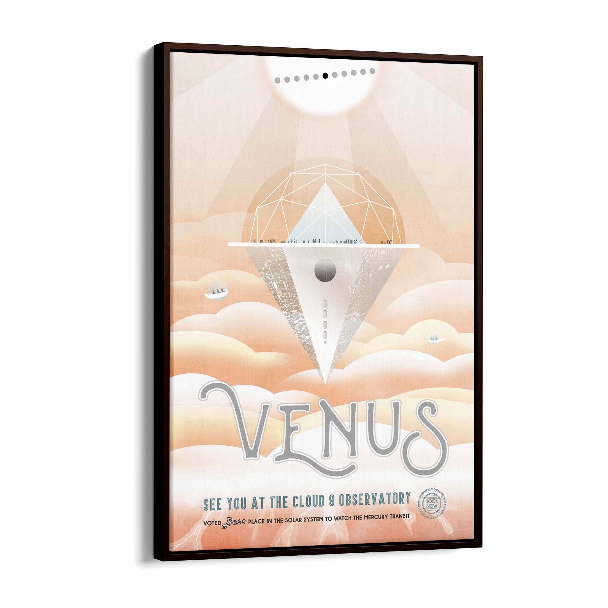 Retro Venus Space NASA Science Planets Wall Art - The Affordable Art Company
