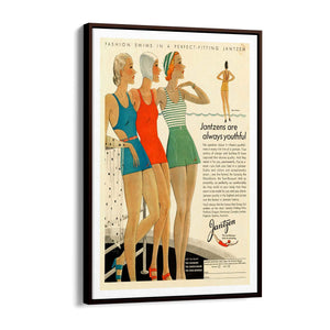 Vintage Fashion Advert Girls Bedroom Wall Art - The Affordable Art Company
