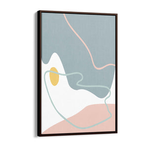 Calm Abstract Minimal Pastel Modern Wall Art #1 - The Affordable Art Company