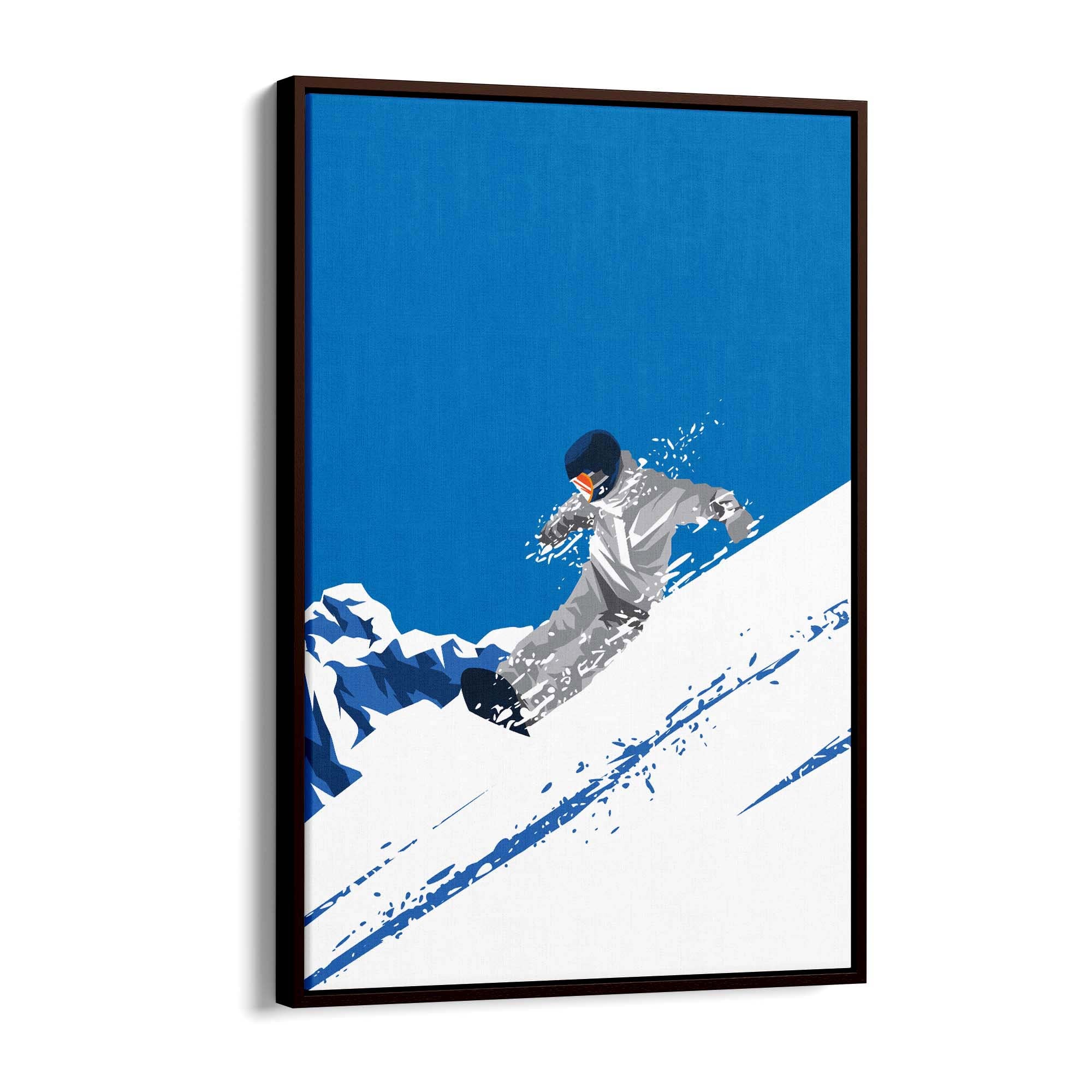Retro Snowboard Vintage Winter Cabin Wall Art #3 - The Affordable Art Company
