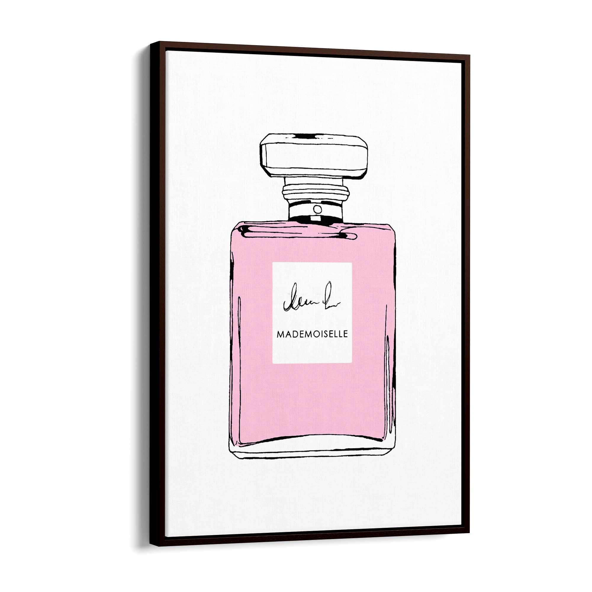 Pink Minimal Perfume Bottle Fashion Wall Art #2 - The Affordable Art Company