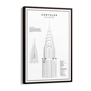 Chrysler Building Minimal New York Wall Art - The Affordable Art Company
