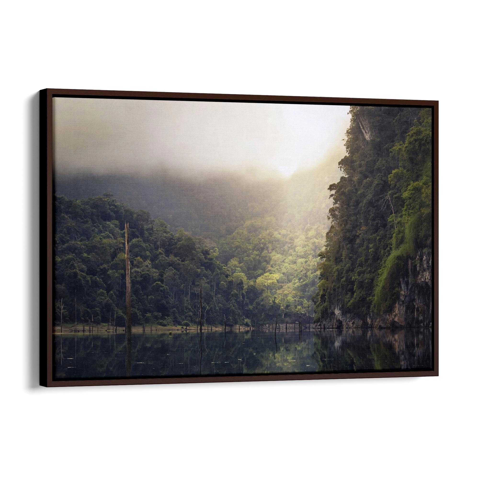 Calming Lake Landscape Photograph Wall Art - The Affordable Art Company