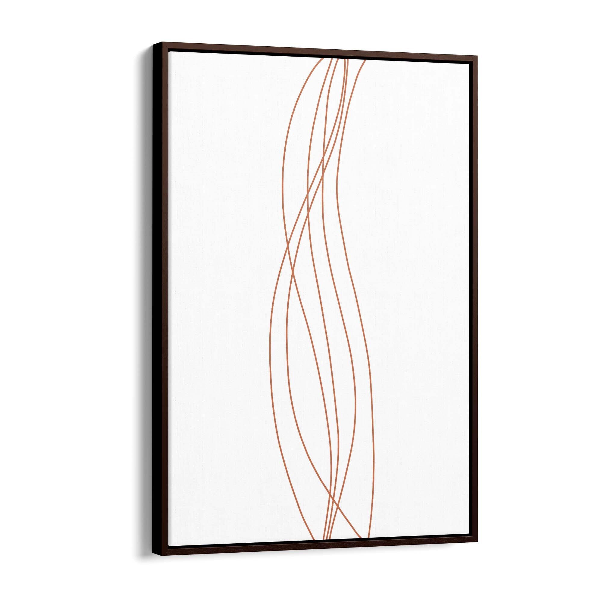 Minimal Waves Line Abstract Wall Art #4 - The Affordable Art Company