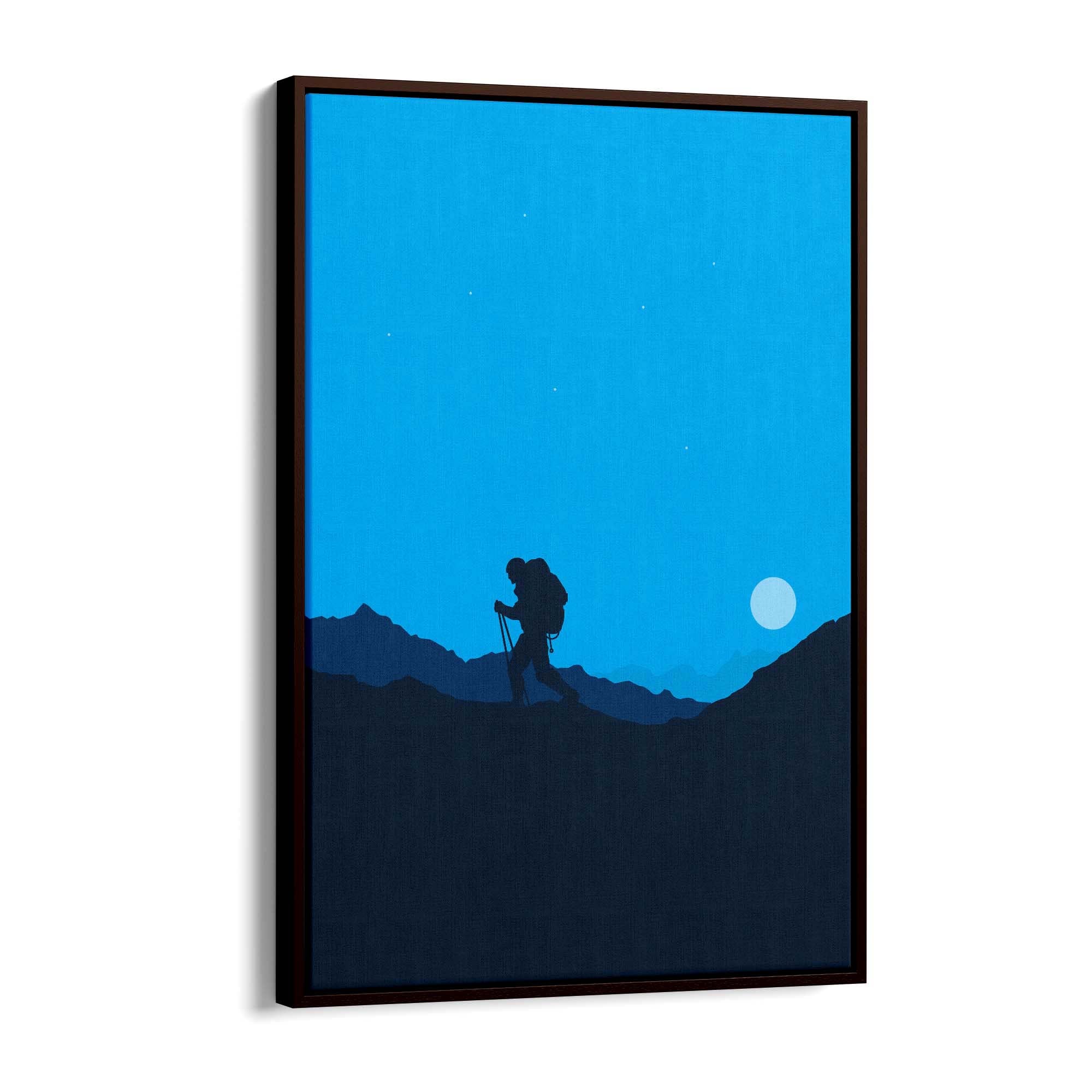 Retro Mountain Climbing Winter Sports Wall Art #2 - The Affordable Art Company