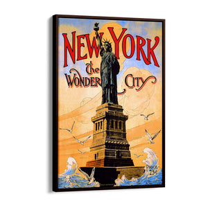 Statue of Liberty, New York Vintage Advert Wall Art - The Affordable Art Company