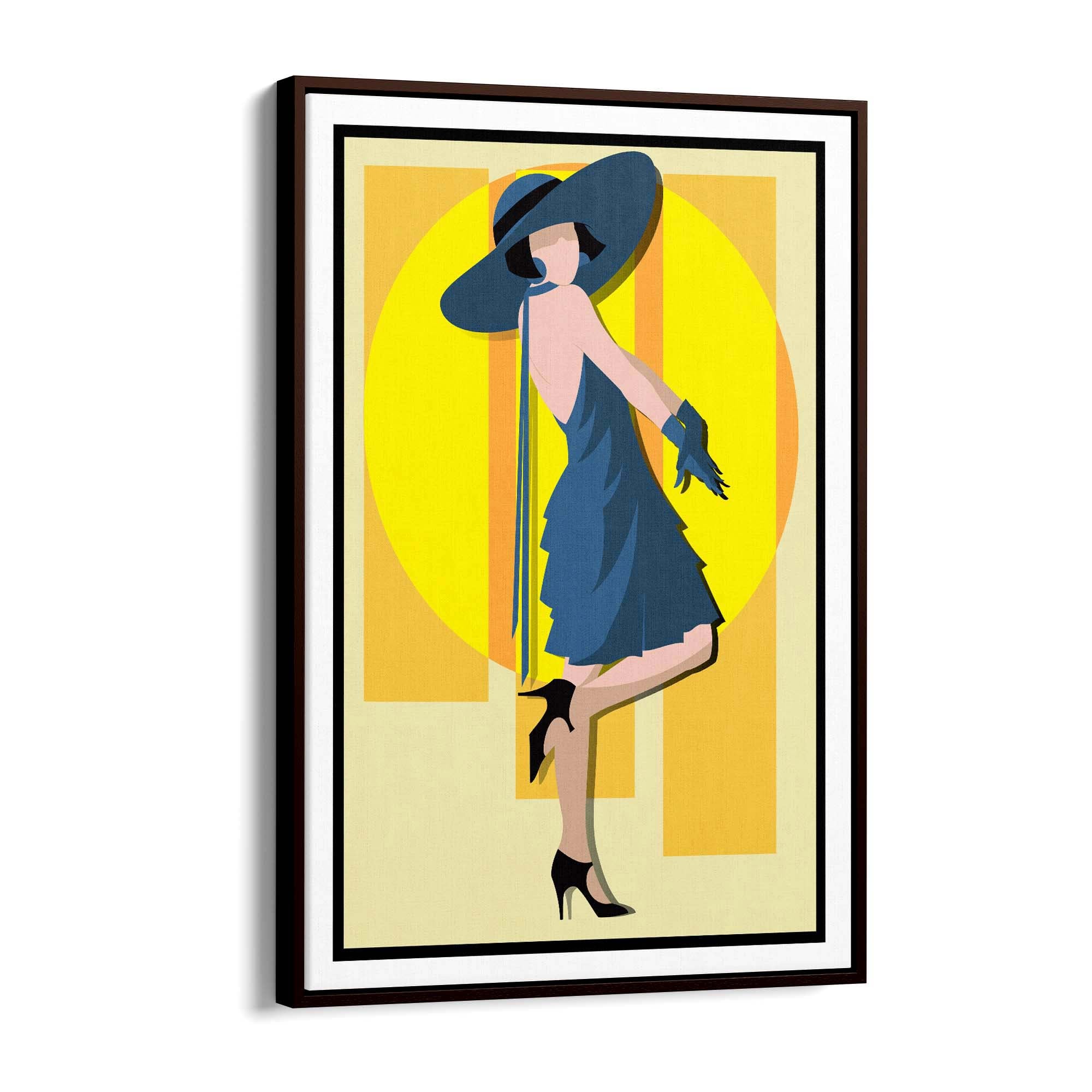 Art Deco New York Fashion Retro Vintage Wall Art #3 - The Affordable Art Company
