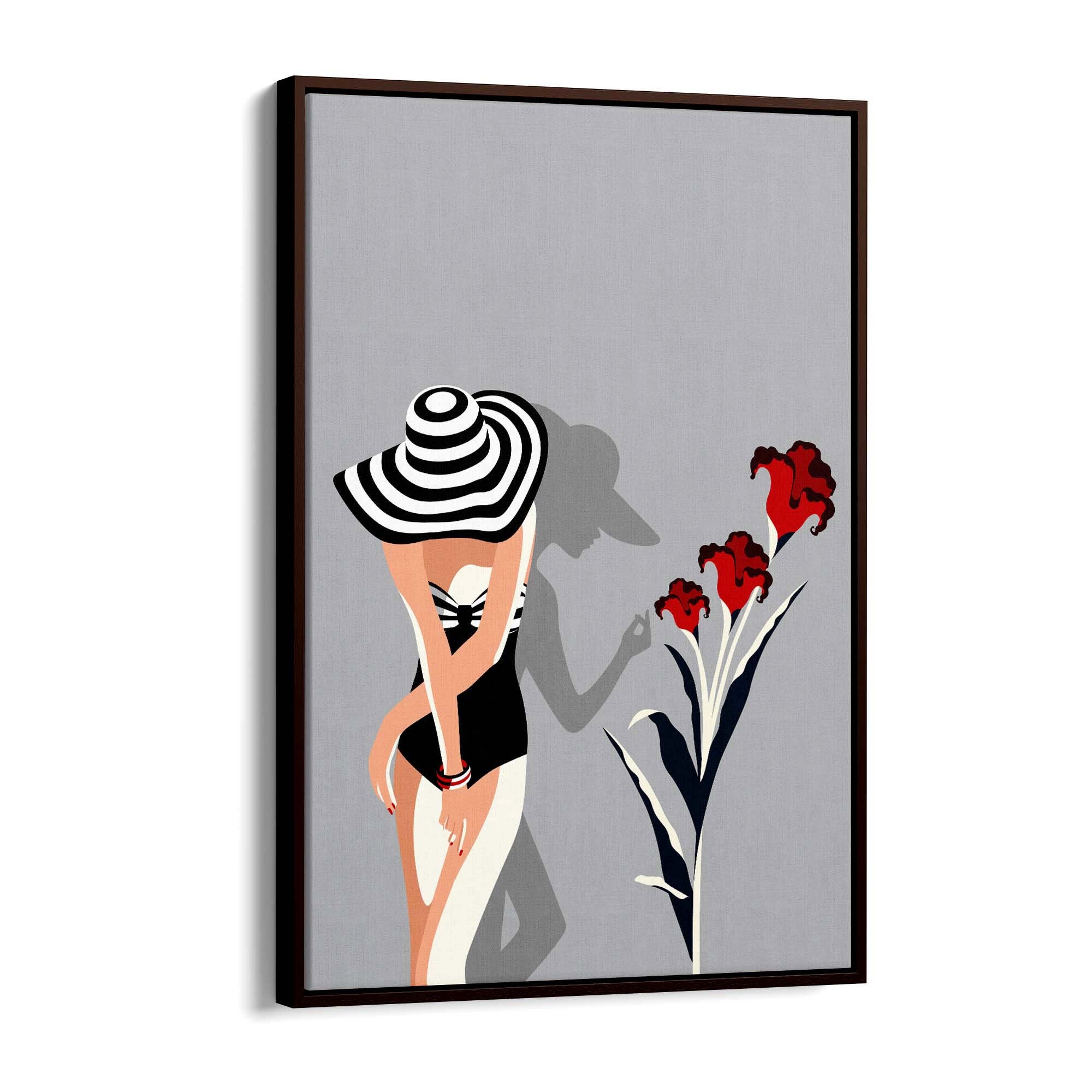 Retro Black and White Fashion Bedroom Wall Art - The Affordable Art Company