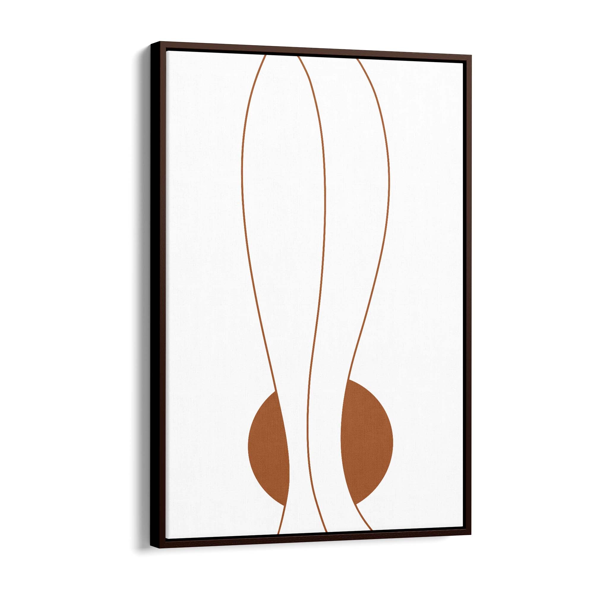 Minimal Waves Line Abstract Wall Art #7 - The Affordable Art Company