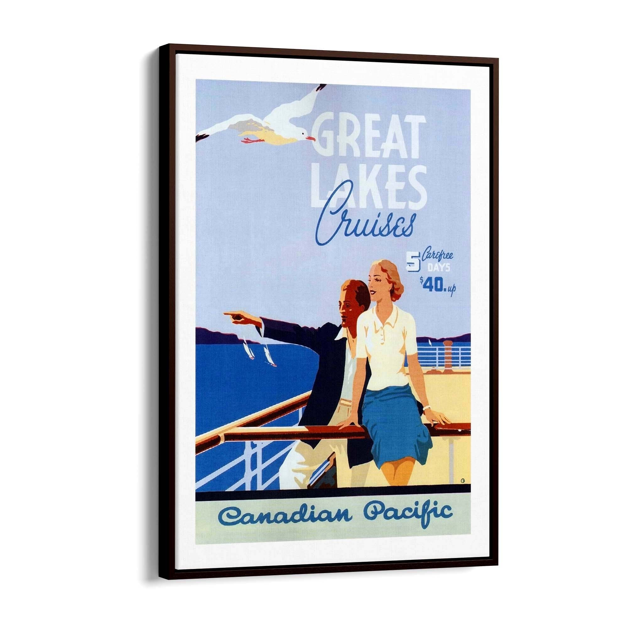 Canadian Pacific Vintage Shipping Advert Wall Art #4 - The Affordable Art Company