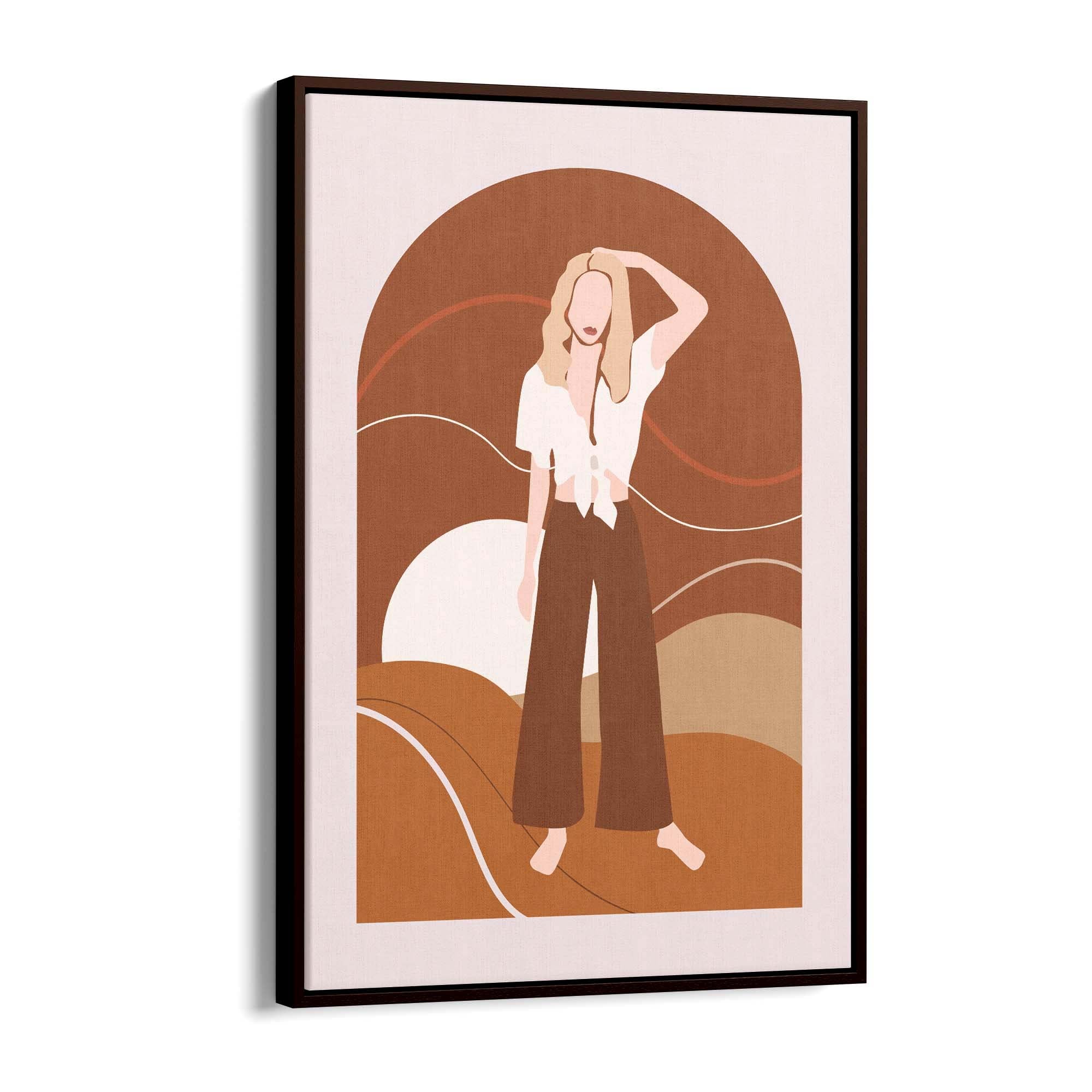 Boho Chic Fashion Girl Retro Bedroom Wall Art #2 - The Affordable Art Company