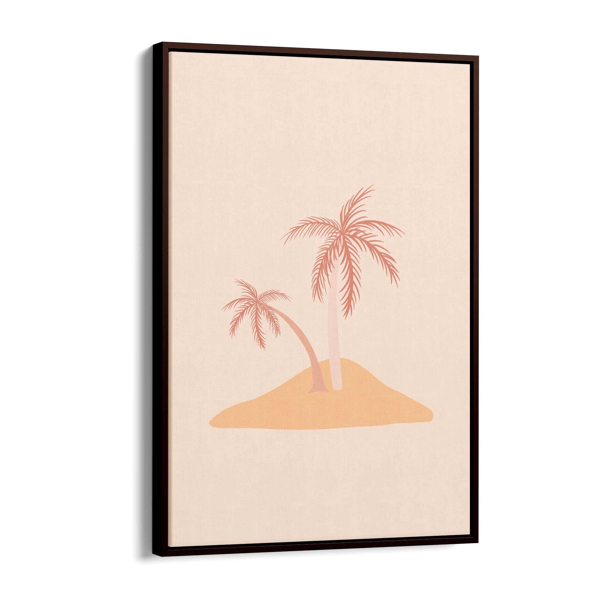 Minimal Island Cute Drawing Abstract Wall Art - The Affordable Art Company