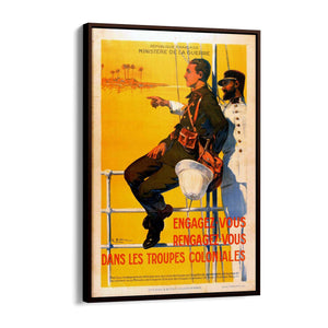 French "Engagez Vous" Shipping Vintage Wall Art - The Affordable Art Company