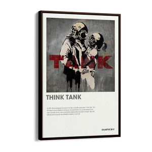 Banksy "Think Tank" Graffiti Gallery Style Wall Art - The Affordable Art Company